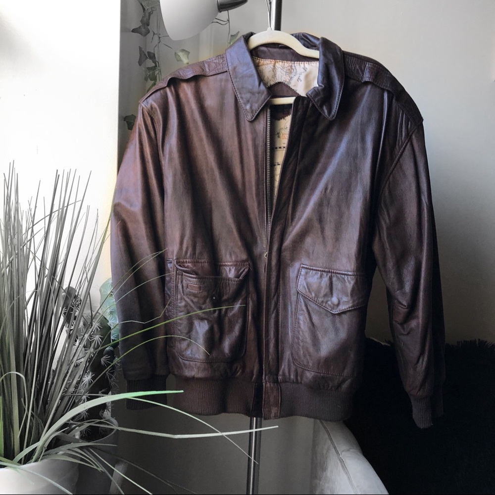 Brown Vintage leather jacket